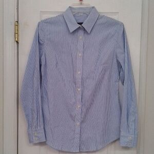 Banana Republic Light Blue Pinstripe Dress Shirt